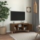TV spintelė su medinėmis kojelėmis, ruda ąžuolo, 103,5x35x50cm