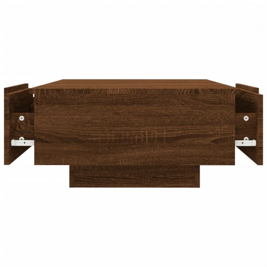 Kavos staliukas, rudas ąžuolo, 90x60x31cm, apdirbta mediena