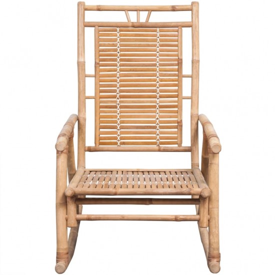 Supama kėdė su pagalvėle, bambukas (41894+47538)