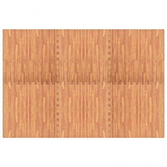 Kilimėliai, 6vnt., EVA putos, 2,16m², su medienos raštais