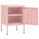 Naktiniai staliukai, 2vnt., rožiniai, 35x35x51cm, plienas