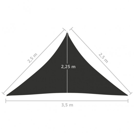 Uždanga nuo saulės, antracito, 2,5x2,5x3,5m, oksfordo audinys