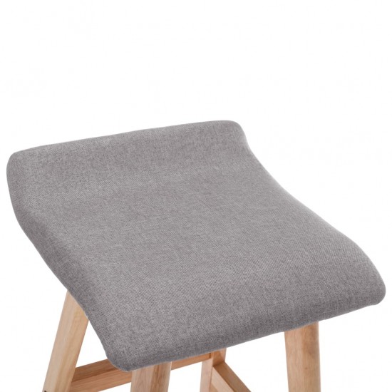Baro kėdė, šviesiai pilkos spalvos, audinys