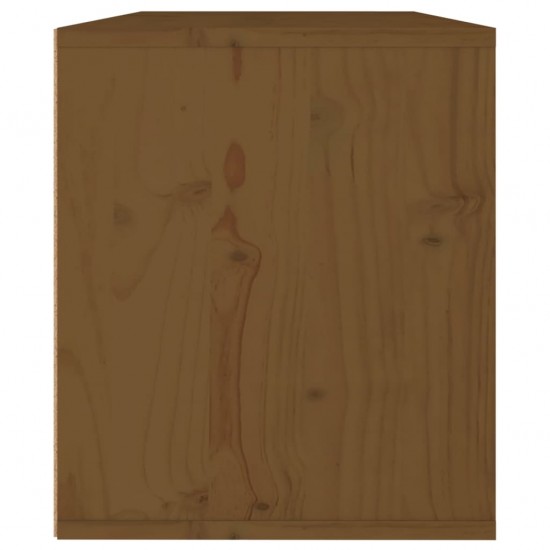 Sieninė spintelė, medaus ruda, 60x30x35cm, pušies masyvas