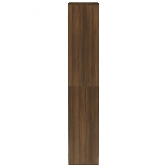Spintelė batams, ruda ąžuolo, 54x34x183cm, apdirbta mediena