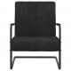 Gembinė kėdė, juodos spalvos, aksomas