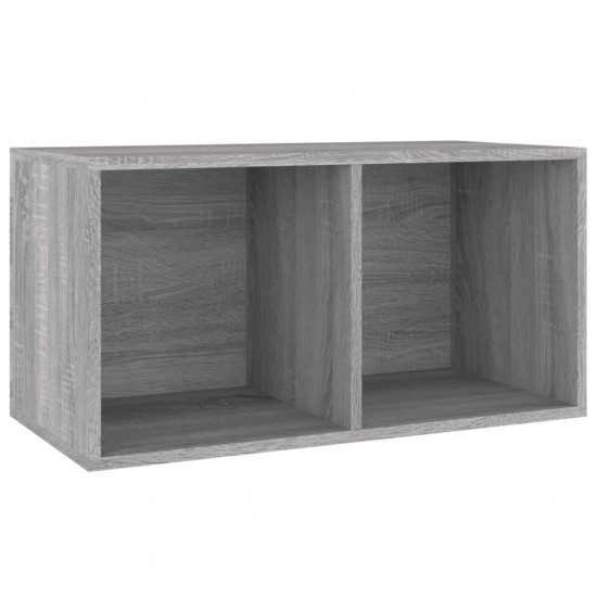 Dėžė vinilinėms plokštelėms, pilka, 71x34x36cm, mediena