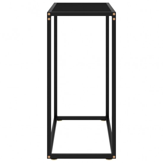 Konsolinis staliukas, juodas, 60x35x75cm, grūdintas stiklas