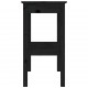 Konsolinis staliukas, juodas, 110x40x75cm, pušies masyvas