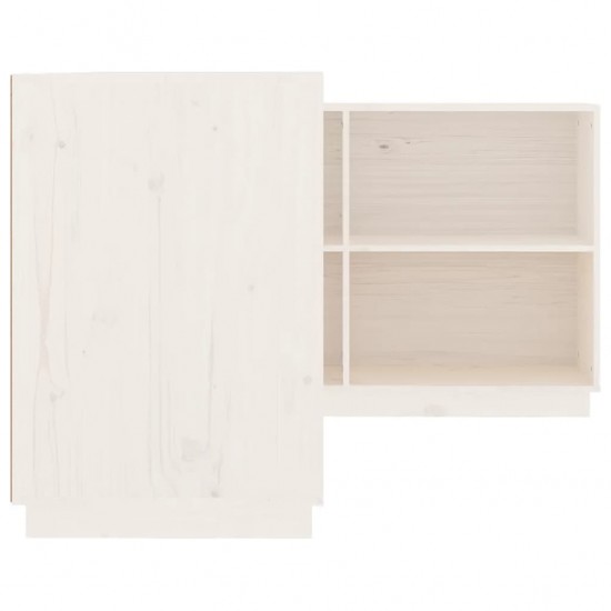 Rašomasis stalas, baltas, 110x50x75cm, pušies medienos masyvas