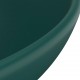 Prabangus praustuvas, matinis žalias, 32,5x14cm, keramika