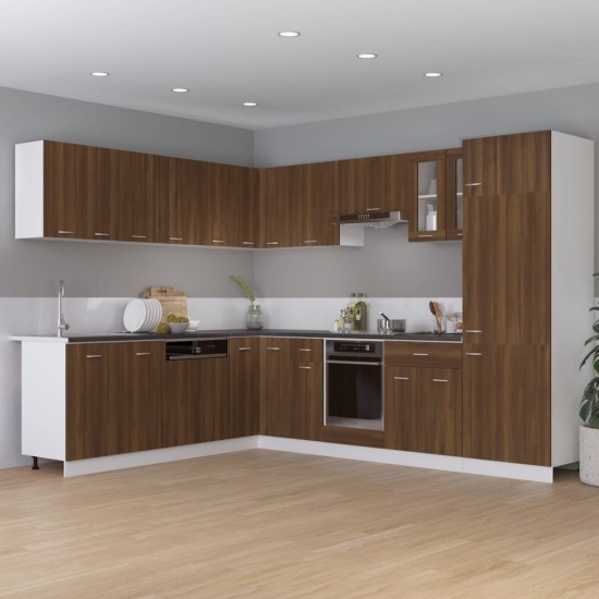 Virtuvės spintelė, ruda ąžuolo, 75,5x75,5x80,5cm, mediena