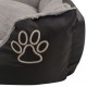Šuns guolis su minkšta pagalvėle, dydis S, juodas