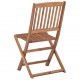 Sulankstomos lauko kėdės, 4vnt., akacijos medienos masyvas