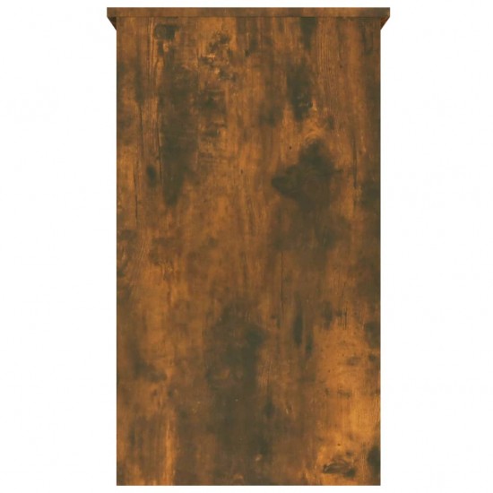 Rašomasis stalas, dūminio ąžuolo spalvos, 90x45x76cm, mediena
