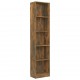 Spintelė knygoms, 5 aukštų, ąžuolo,40x24x175cm, mediena