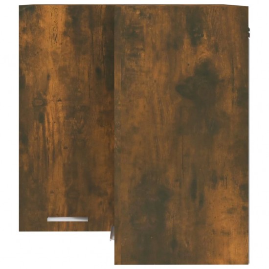 Pakabinama kampinė spintelė, ąžuolo, 57x57x60cm, mediena