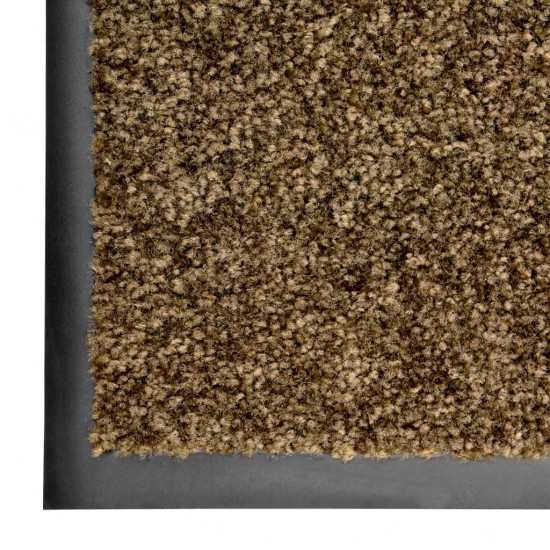 Durų kilimėlis, rudos spalvos, 90x150cm, plaunamas