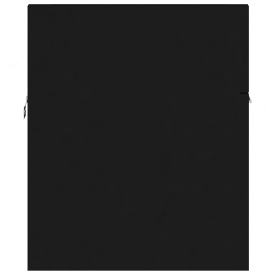 Spintelė praustuvui, juodos spalvos, 90x38,5x46cm, MDP