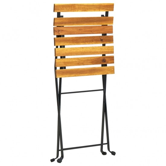 Sulankstomos bistro kėdės, 4vnt., akacijos medienos masyvas