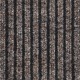 Durų kilimėlis, smėlio spalvos, 60x80cm, dryžuotas