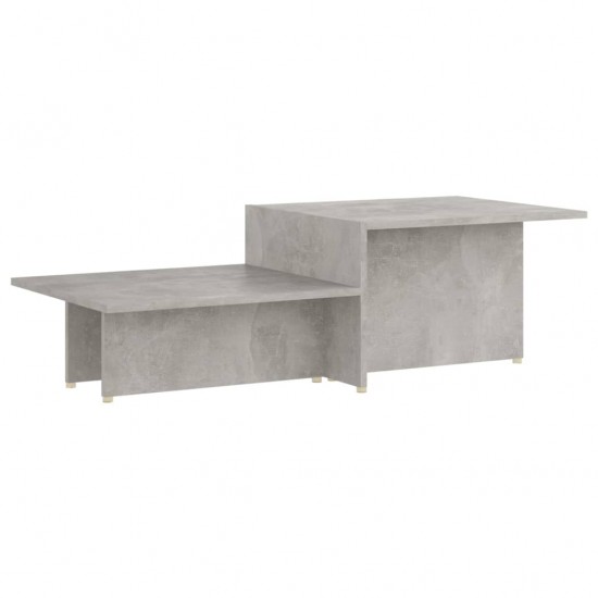 Kavos staliukas, betono pilkas, 111,5x50x33cm, apdirbta mediena