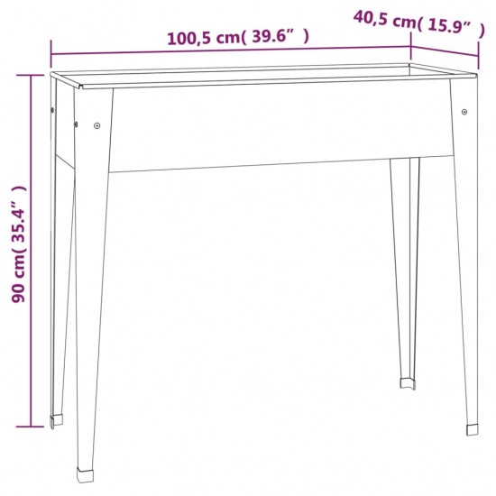 Sodo lovelis, 100,5x40,5x90cm, galvanizuotas plienas