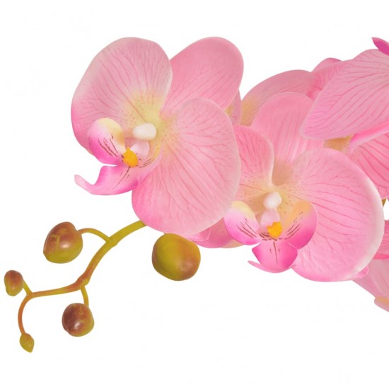 Dirbtinė orchidėja su vazonu, 75 cm, rožinė