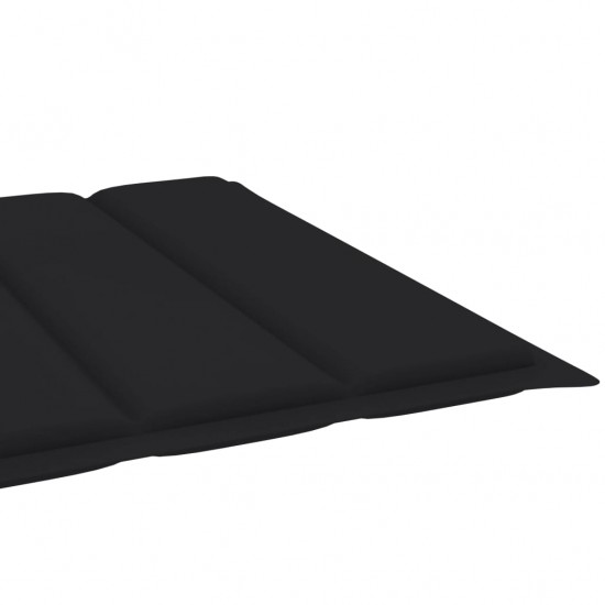 Saulės gulto čiužinukas, juodos spalvos, 200x70x3cm, audinys