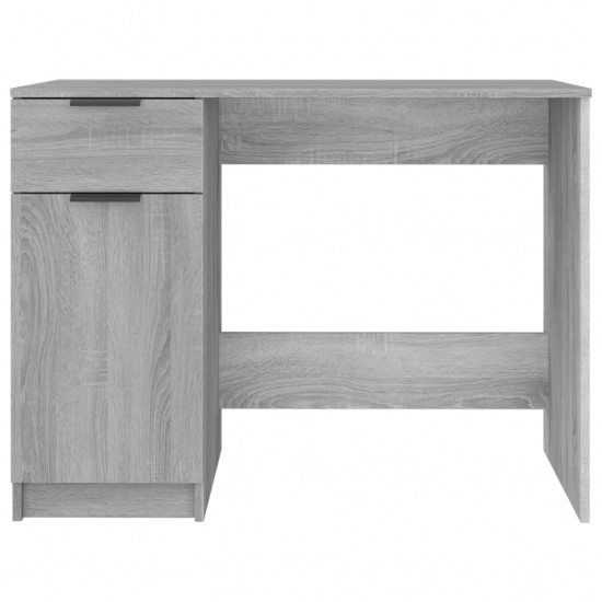 Rašomasis stalas, pilkos ąžuolo spalvos, 100x50x75cm, mediena