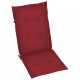 Sodo kėdės su vyno raudonomis pagalvėlėmis, 2vnt., tikmedis