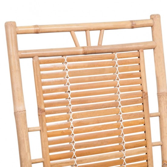 Supama kėdė su pagalvėle, bambukas (41894+314113)