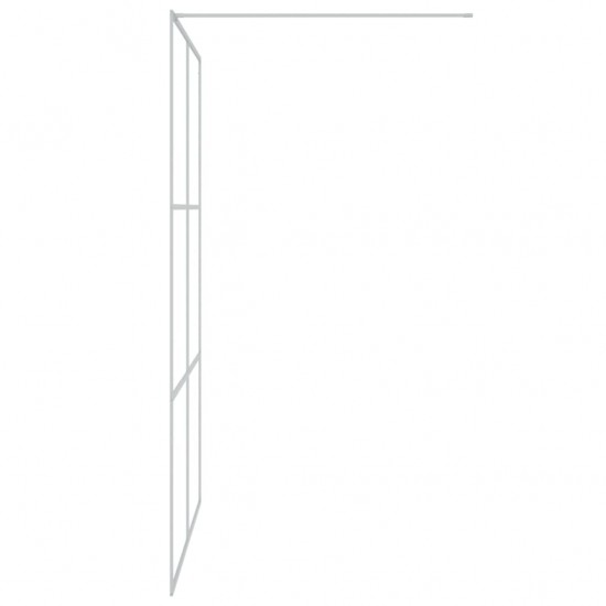 Dušo sienelė, sidabrinė, 140x195cm, skaidrus ESG stiklas