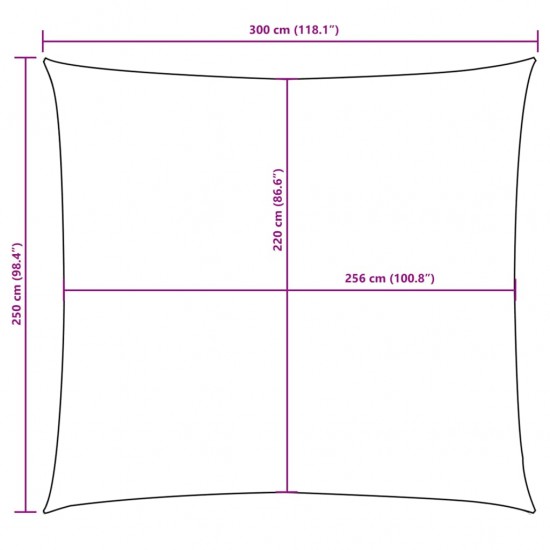 Uždanga nuo saulės, taupe, 2,5x3m, oksfordo audinys