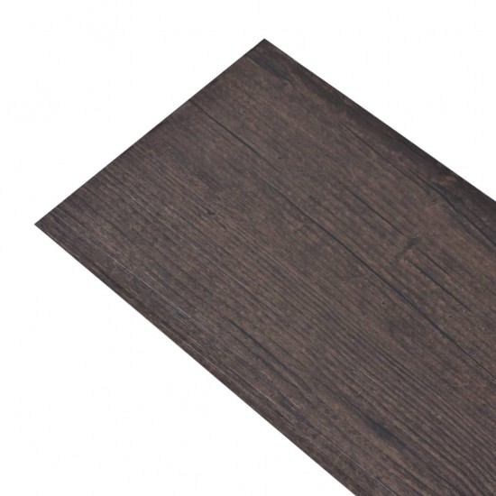 Grindų plokštės, tamsiai rudos, PVC, 5,21m², 2mm