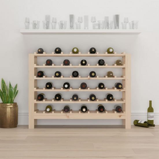 Vyno butelių stovas, 109,5x30x82cm, pušies medienos masyvas