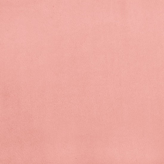 Lova su spyruoklėmis ir čiužiniu, rožinė, 200x200 cm, aksomas