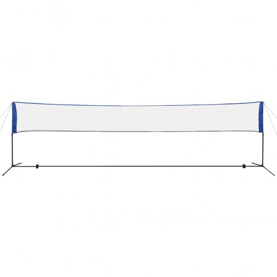 Badmintono tinklas su plunksninukais, 600x155 cm