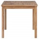 Sodo stalas, 80x80x77cm, tikmedžio medienos masyvas