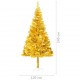 Dirbtinė Kalėdų eglutė su stovu, auksinės spalvos, 240cm, PET