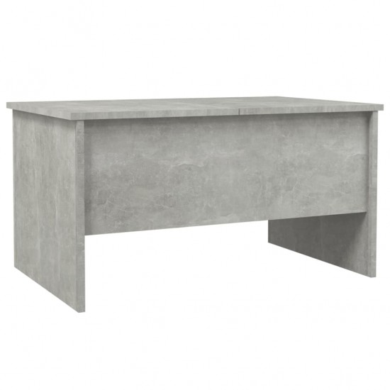 Kavos staliukas, betono pilkas, 80x50x42,5cm, apdirbta mediena