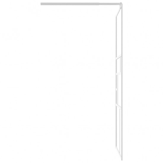 Dušo sienelė, baltos spalvos, 90x195cm, ESG stiklas