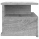 Pakabinamas naktinis staliukas, pilkas, 40x31x27cm, mediena
