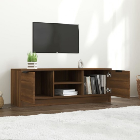 Televizoriaus spintelė, ruda ąžuolo, 102x35x36,5cm, mediena