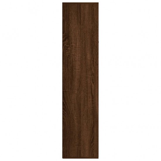 Knygų/šoninė spintelė, ruda ąžuolo, 66x30x130cm, mediena