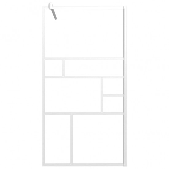 Dušo sienelė, baltos spalvos, 100x195cm, ESG stiklas