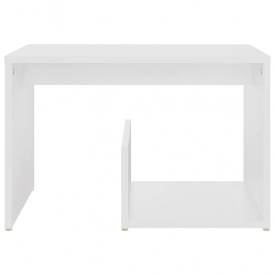 Šoninis staliukas, baltos spalvos, 59x36x38cm, MDP