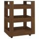 Virtuvės vežimėlis, rudas ąžuolo, 60x45x80cm, apdirbta mediena