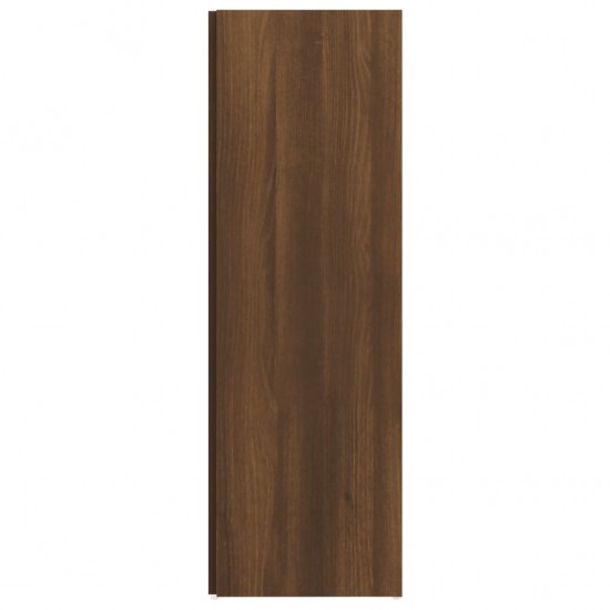 Kampinė spintelė, ruda ąžuolo, 33x33x100cm, apdirbta mediena