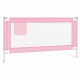 Apsauginis turėklas vaiko lovai, rožinis, 160x25cm, audinys